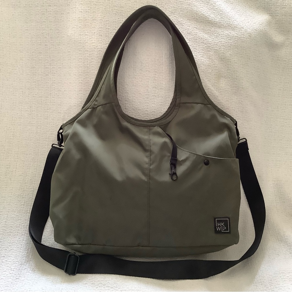 Olive Green Convertible Crossbody Tote